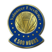 Volunteer Excellence - 4500 Hours